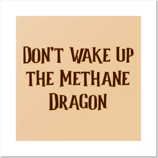 Methane Dragon Climate Change COP26 Glasow Posters and Art